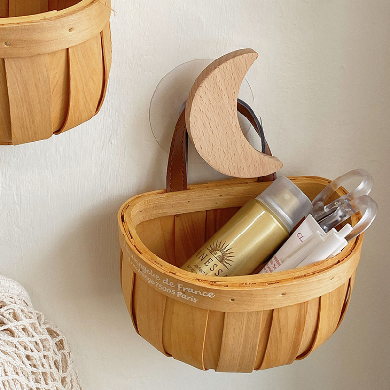 Rattan Wall Hanging Storage Basket