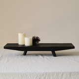 Boat Form Wood Tea Tray – Sculptural Object