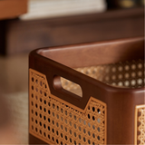Rattan Desk Storage Box