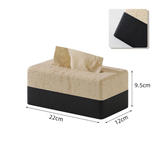 Travertine Wood Tissue Box Cover