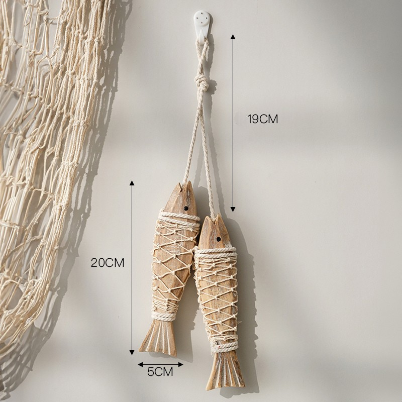 Rustic Wooden Fish Wall Decor