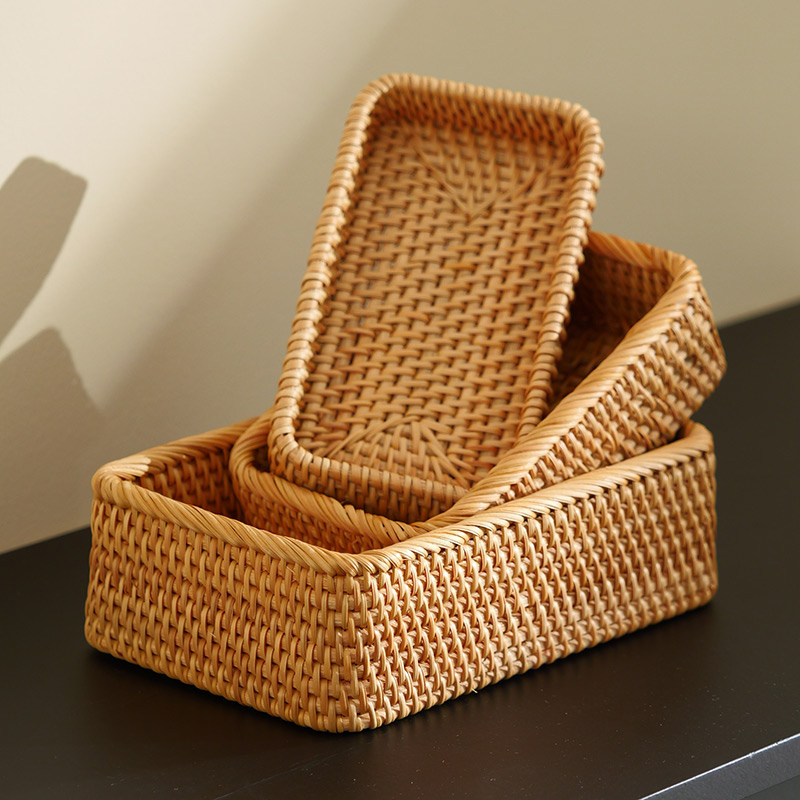 Rattan Tabletop Organizer