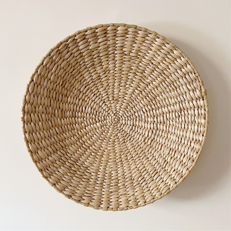 Woven Rattan Wall Shelf Set