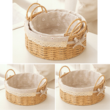 Handwoven Rattan Storage Basket