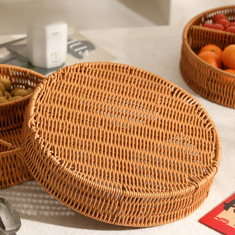 Handwoven Rattan Serving Tray