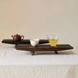 Boat Form Wood Tea Tray – Sculptural Object