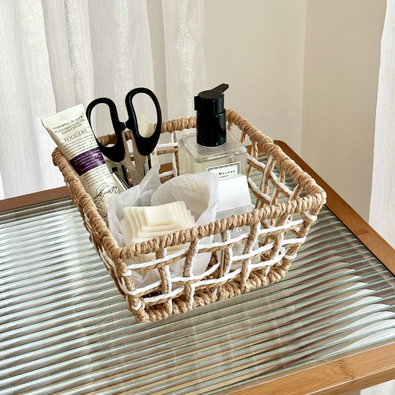 Woven Rattan storage basket