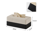 Travertine Wood Tissue Box Cover
