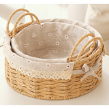 Handwoven Rattan Storage Basket