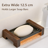 Walnut Soap Dish with Drainage