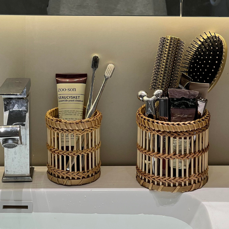 Bamboo Storage Tube Holder