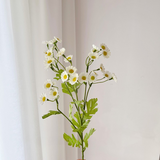 Glass Flower Vase with Rattan