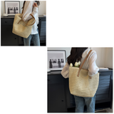 Summer Rattan  Large Shoulder Bag