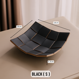 Woven Leather Valet Tray