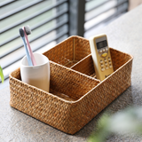 Rattan Divided Storage Organizer