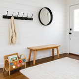 Rattan Magazine Holder Flower Charm Set