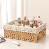 Natural Rattan Organizer Basket