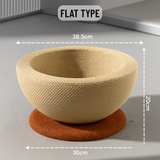 Woven Fiber Round Cat Scratch Nest