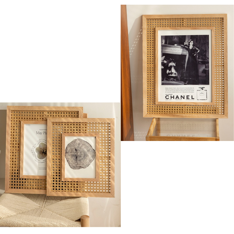 Wicker Boho Photo Frame