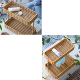 Rattan Organizer Counter Shelf
