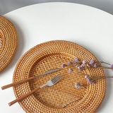 Handwoven Rattan Dinner Plate