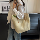 Summer Rattan  Large Shoulder Bag