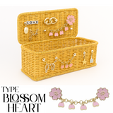 [DIY Set] Rattan Cable Organizer Box + Charm Decorations