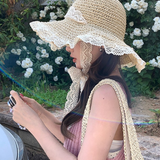 Women's Wide Brim Straw Hat