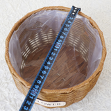 Woven Straw Flower Basket