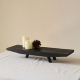 Boat Form Wood Tea Tray – Sculptural Object