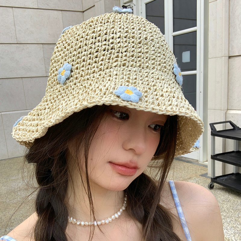 Woven Sun Protection Bucket Hat