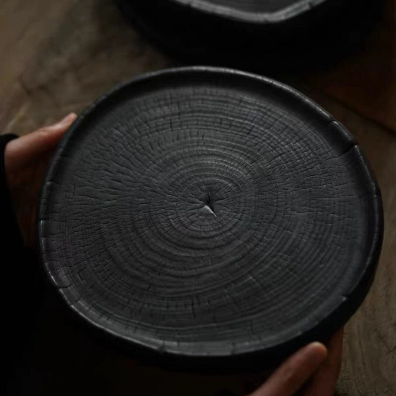 Natural Wood Slice Tray