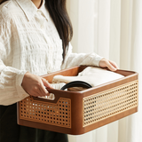 Rattan Desk Storage Box