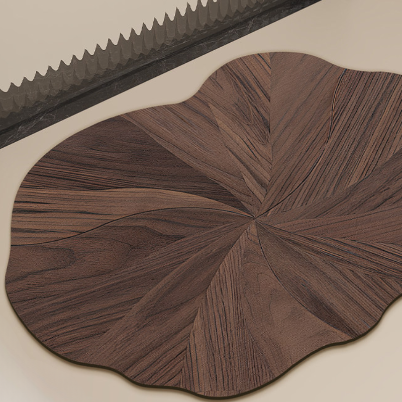 Wood Grain Diatomite Bath Mat