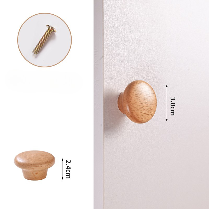 Wood Rattan Cabinet Handle