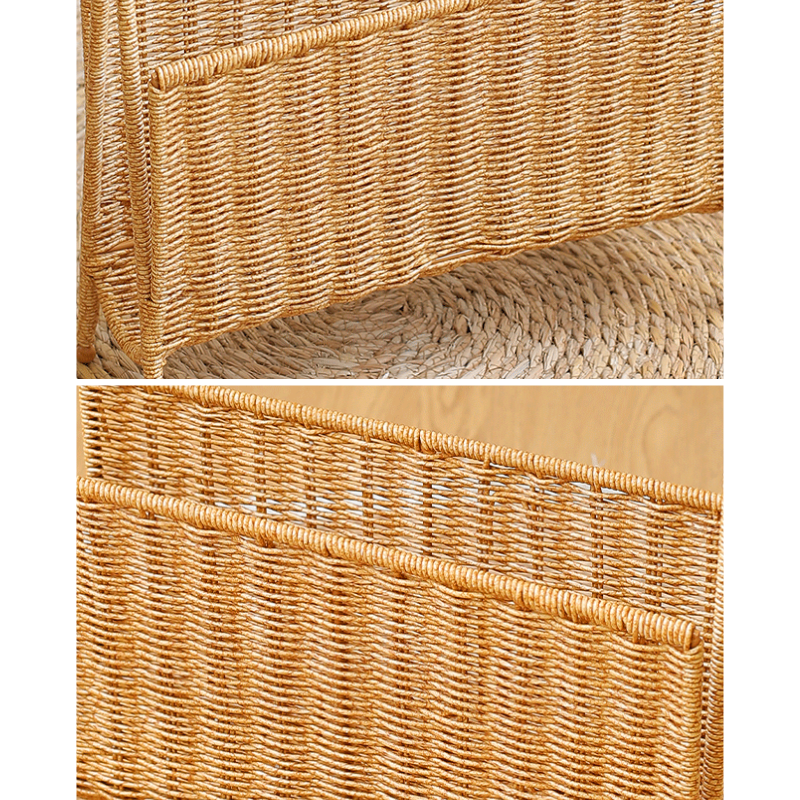 Rattan Magazine Storage Basket