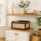Rattan Wooden Storage Basket