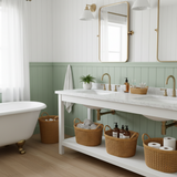 Rattan Dual-Handle Oval Basket