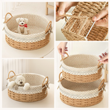 Round Woven Storage Basket Set