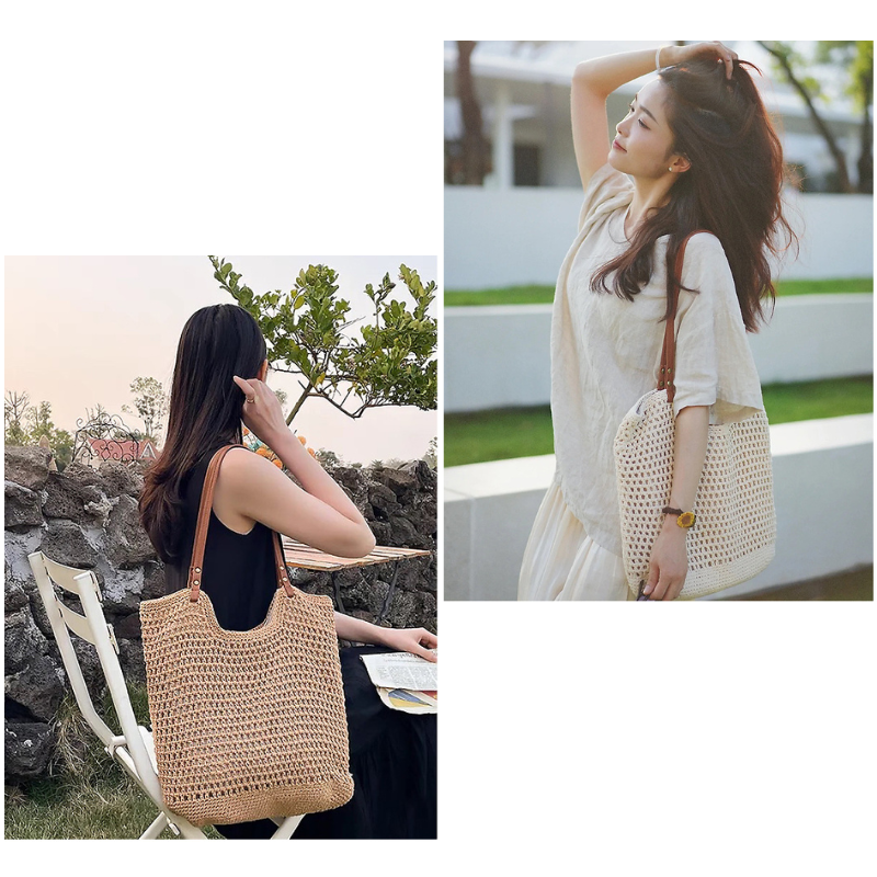 Summer Woven Knitted Shoulder Bag