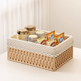 Natural Rattan Organizer Basket