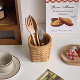 Bamboo Woven Pen Holder