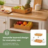 Rattan 2-Tier Fruit Basket