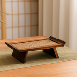 Rattan Wood Tea Table Tray