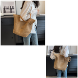 Summer Rattan  Large Shoulder Bag