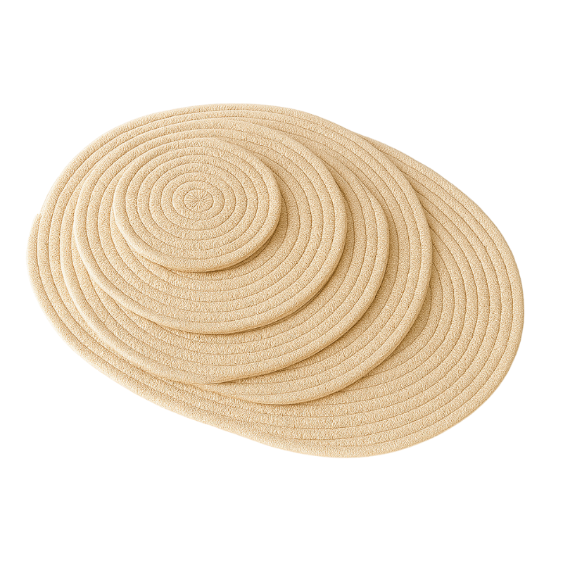 Round Cotton Rope Table Mats Set