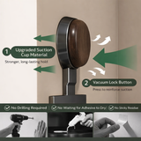 Wood-Look Suction Corner Shelf