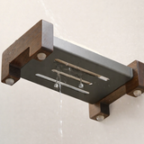 Walnut Soap Dish with Drainage
