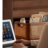 Rattan Desk Storage Box