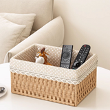 Natural Rattan Organizer Basket